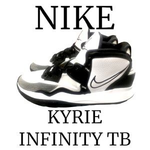 NEW Nike Kyrie Infinity TB White/Black Basketball Shoes DO9616-100 Mens Size 8.5